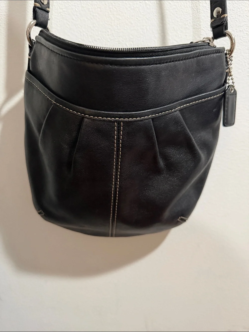 Coach Black Leather Crossbody Bag